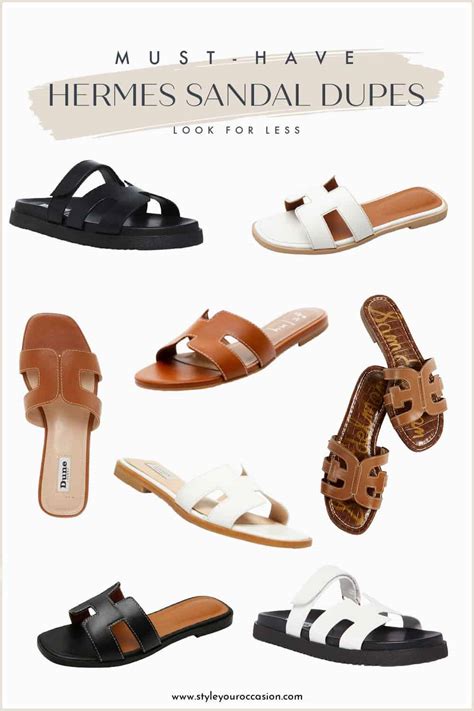 fake hermes sandals|hermes dupe sandals primark.